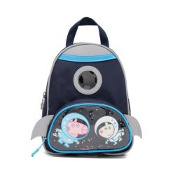 Plecak Peppa Pig. Niebieskie plecaki damskie peppa pig, bez wzorów, sportowe. Za 66.99 zł.
