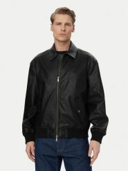 Calvin Klein Jeans Kurtka z imitacji skóry LV04RF403G Czarny Relaxed Fit. Czarne kurtki męskie Calvin Klein Jeans, l, bez wzorów, z jeansu, bez kaptura. Za 799.99 zł.