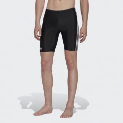 Classic 3-Stripes Swim Jammers. Białe szorty męskie Adidas, bez wzorów, z materiału, klasyczne. Za 179.00 zł.