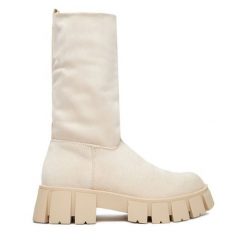 Botki DeeZee. Brązowe botki damskie DeeZee, bez obcasa, na płaskiej podeszwie, bez zapięcia. Za 249.99 zł.