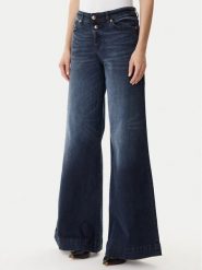 Versace Jeans Couture Jeansy 79HAB561 CDWAB Granatowy Wide Leg. Niebieskie jeansy damskie Versace Jeans Couture. Za 889.99 zł.