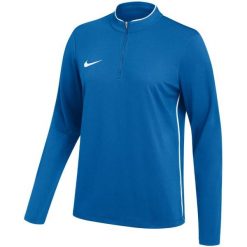 Bluza damska Nike Dri-Fit Park 26 Drill Top. Niebieskie topy sportowe damskie Nike, bez wzorów, z poliesteru, bez ramiączek. Za 115.99 zł.