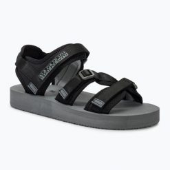 Sandały męskie Napapijri. Czarne sandały męskie Napapijri, bez zapięcia. Za 219.99 zł.