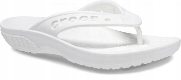 Japonki Dla Dorosłych Crocs Baya II Flip. Zielone klapki damskie Crocs, bez wzorów, z materiału, bez obcasa. Za 99.99 zł.
