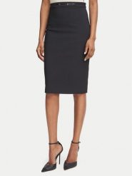 Elisabetta Franchi Spódnica ołówkowa GO-223-66E2-V320 Czarny Slim Fit. Czarne spódniczki damskie Elisabetta Franchi, bez wzorów, z syntetyku, ołówkowe. Za 1,369.00 zł.