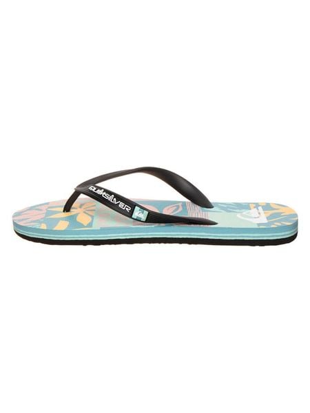 Quiksilver Japonki "Molokai" w kolorze czarno-błękitnym rozmiar: 42. Czarne klapki i japonki męskie Quiksilver. Za 62.90 zł.