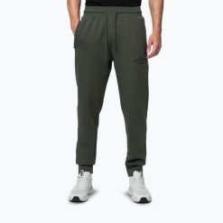 Spodnie męskie Pitbull Sampson Track Pants. Zielone spodnie materiałowe męskie PITBULL, bez wzorów. Za 199.99 zł.