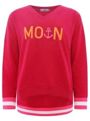 Zwillingsherz Bluza "MoinZH" w kolorze różowym rozmiar: XL. Różowe bluzy bez kaptura damskie Zwillingsherz, xl. Za 158.10 zł.