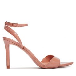 Sandały Aldo. Czerwone sandały damskie Aldo, bez wzorów, bez obcasa, na szpilce. Za 359.99 zł.