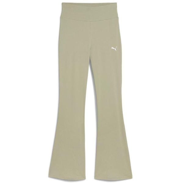 Legginsy Puma ESS damskie — wysoki stan, rozszerzane. Zielone legginsy damskie Puma, bez wzorów. Za 238.99 zł.