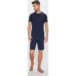 Emporio Armani - Piżama. Niebieskie piżamy męskie Emporio Armani, m, bez wzorów, z bawełny, bez ramiączek. W wyprzedaży za 269.90 zł.