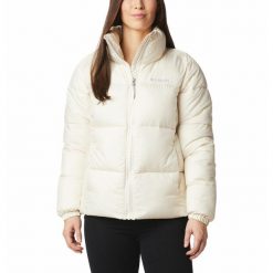 Kurtka Puchowa Damska Columbia Puffect Jacket. Białe kurtki damskie Columbia, xl, bez wzorów, z puchu, bez kaptura. Za 465.00 zł.