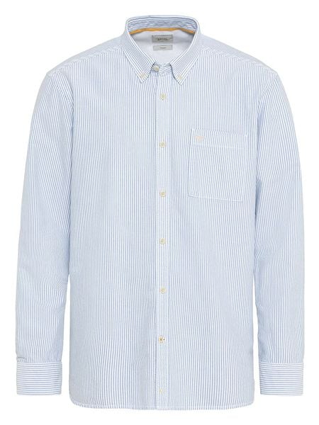 Camel Active Koszula - Regular fit - w kolorze błękitno-białym rozmiar: M. Białe koszule męskie Camel Active, m, bez wzorów, z bawełny, bez kołnierzyka, bez ramiączek. Za 134.53 zł.