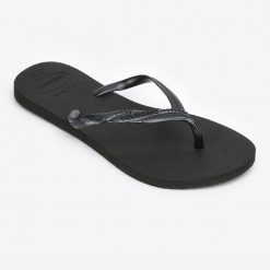 Japonki damskie Havaianas Fantasia. Czerwone klapki damskie Havaianas, bez wzorów, z kauczuku, bez obcasa. Za 89.99 zł.