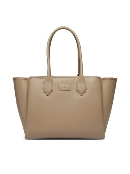 Emporio Armani Torebka EW002330 AF17799 M1345 Brązowy. Brązowe torebki klasyczne damskie Emporio Armani, bez wzorów, ze skóry, bez dodatków. Za 1,799.00 zł.