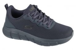 Buty sportowe Sneakersy męskie, Bobs B Flex - Icy Edge. Niebieskie buty sportowe na co dzień męskie Skechers, z materiału, bez zapięcia, trekkingowe. Za 229.99 zł.