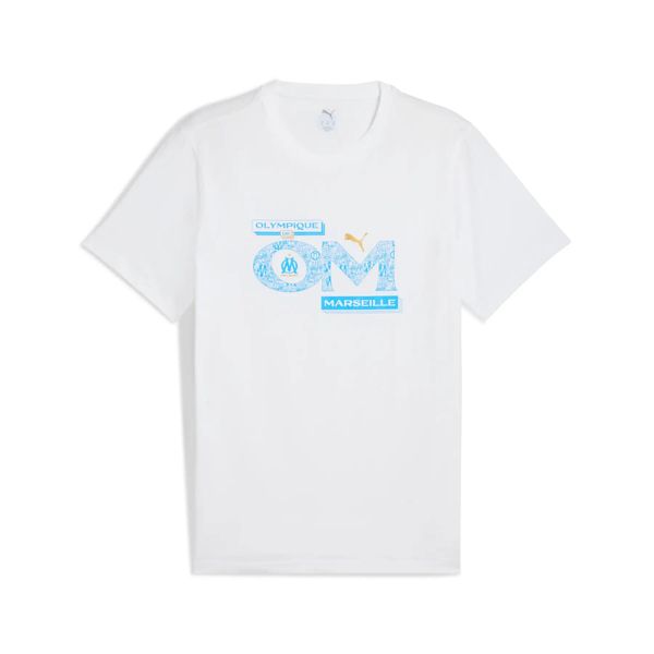 Koszulka OM. Białe t-shirty sportowe męskie Puma, bez ramiączek, do piłki nożnej. Za 185.50 zł.