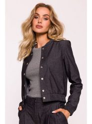 Made of emotion Bluza w kolorze antracytowym rozmiar: S. Czarne bluzy bez kaptura damskie Made Of Emotion, s, z bawełny. Za 175.67 zł.