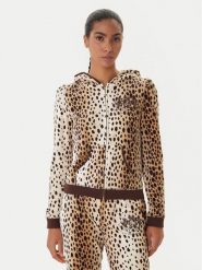 Juicy Couture Bluza JCGAS225012A Beżowy Slim Fit. Brązowe bluzy bez kaptura damskie Juicy Couture, xs, z bawełny. Za 499.99 zł.