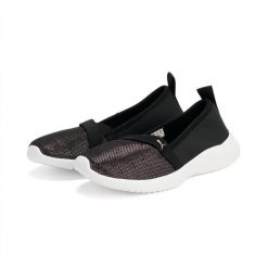 Puma Buty Adelina Shine 38639001. Czarne buty sportowe na co dzień damskie Puma, bez wzorów, z neoprenu. Za 152.99 zł.
