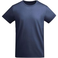 Męska Koszulka Breda Plain T-shirt. Niebieskie t-shirty męskie ROLY, m, bez wzorów, bez kołnierzyka. Za 42.99 zł.