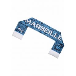 Szalik Essentials Olympique Marsylia PUMA Bleu Azur White Blue. Białe szaliki i kominy damskie Puma, w ażurowe wzory. Za 109.00 zł.