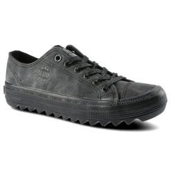 Czarne Trampki Big Star Damskie Stylowe Półbuty. Czarne półbuty damskie Big Star, bez wzorów, z jeansu, eleganckie, bez obcasa. Za 84.99 zł.