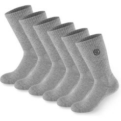 BRUBAKER skarpety sportowe 6 par unisex oddychające retro - Szary. Czarne skarpetki damskie X2, bez wzorów. Za 122.99 zł.
