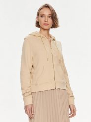 Tommy Hilfiger Bluza 1985 WW0WW39189 Beżowy Regular Fit. Brązowe bluzy bez kaptura damskie Tommy Hilfiger, l, z bawełny. Za 699.99 zł.