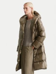 Marc O'Polo Kurtka puchowa 409 0998 71287 Brązowy Loose Fit. Brązowe kurtki damskie Marc O´Polo, bez wzorów, z puchu, bez kaptura. Za 1,099.00 zł.