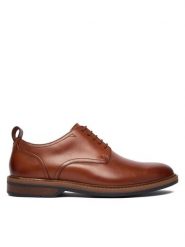 Clarks Półbuty Aldwin Lace 26183252 Brązowy. Brązowe półbuty męskie Clarks, ze skóry, bez zapięcia. Za 479.99 zł.