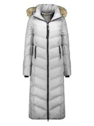 Geographical Norway Płaszcz zimowy "Capucine" w kolorze jasnoszarym rozmiar: XXL. Szare płaszcze damskie Geographical Norway, na zimę, xxl, bez wzorów, z puchu. Za 345.36 zł.