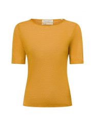 Marc O'Polo koszulka lniana Kobiety len żółty, S. Żółte t-shirty damskie Marc O´Polo, s, bez wzorów, z dzianiny, bez kołnierzyka. Za 379.95 zł.