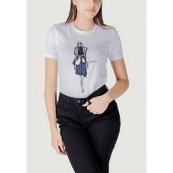 Koszulka crop top Kobieta ONLY Onlemma Life Reg S/S Lady Top Box Jrs. Białe bluzki damskie Only, s, bez wzorów, z bawełny, bez kołnierzyka. Za 127.75 zł.