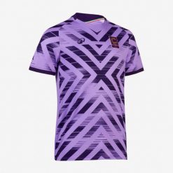Koszulka piłkarska dla bramkarzy Kipsta oficjalna Serie C. Fioletowe t-shirty sportowe męskie KIPSTA, l, z materiału, bez ramiączek, do piłki nożnej. Za 289.99 zł.