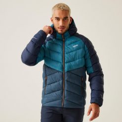 Kurtka turystyczna męska Hooded Dalent. Brązowe kurtki męskie Regatta, m, bez wzorów, z puchu, z kapturem. W wyprzedaży za 219.99 zł.