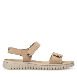 Sandały Go Soft. Brązowe sandały damskie GO SOFT, bez wzorów, bez obcasa, na płaskiej podeszwie. Za 149.99 zł.