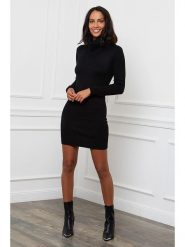 L'armoire de Suzette Sukienka dzianinowa w kolorze czarnym rozmiar: 34/36. Czarne sukienki damskie L'armoire de Suzette, l, bez wzorów, z dzianiny, klasyczne, bez kołnierzyka, bez ramiączek, mini. Za 113.99 zł.