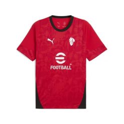 Męska koszulka treningowa AC Milan PUMA. Czarne t-shirty sportowe męskie Puma, l, bez ramiączek, do piłki nożnej. Za 219.00 zł.