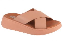 Sandały FitFlop Wygodne Beżowe Letnie. Brązowe sandały damskie Flip Flop, bez wzorów, z gumy, bez obcasa. Za 460.20 zł.