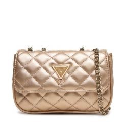 Torebka Guess. Żółte torebki klasyczne damskie Guess, z aplikacjami, bez dodatków. Za 269.99 zł.