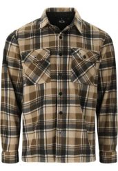 Koszula Whistler Astrali Checked Fleece. Brązowe koszule męskie WHISTLER, xl, bez wzorów, z materiału, bez kołnierzyka, bez ramiączek. Za 267.50 zł.