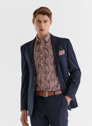 PAKO LORENTE – Marynarka garniturowa w kratę Windowpane. Marynarki męskie Pako Lorente, bez wzorów, z lycry. Za 899.99 zł.