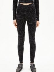 ARMEDANGELS Legginsy - Faribaa Zebraraa Kobiety Bawełna czarny|szary, XS. Czarne legginsy damskie ARMEDANGELS, xs, bez wzorów, z bawełny. Za 119.95 zł.