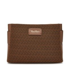 Torebka Max Mara Beachwear. Brązowe torebki klasyczne damskie Max Mara Beachwear, bez wzorów, bez dodatków. Za 379.99 zł.