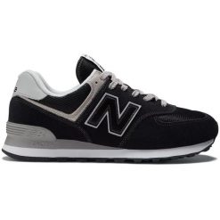 Sneakersy męskie New Balance 574 buty sportowe czarne (ML574EVB). Czarne buty sportowe na co dzień męskie New Balance, z materiału, bez zapięcia, trekkingowe, New Balance 574. Za 449.00 zł.