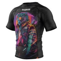 Koszulka Męska Rashguard MMA na Siłownię EXTREME HOBBY CYBER ANIMALS. Czarne bielizna termoaktywna męska EXTREME HOBBY, l, bez wzorów, z bawełny. Za 199.00 zł.