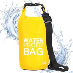 Worek wodoszczelny na plażę, kajaki, sup 20l torba wodoodporna żółta. Żółte torebki klasyczne damskie SPRINGOS, bez wzorów, bez dodatków. Za 31.99 zł.