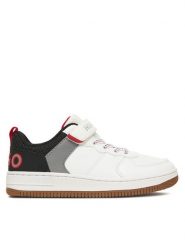 HUGO Sneakersy G00532 M Biały. Białe buty sportowe chłopięce Hugo, ze skóry, bez zapięcia. Za 309.99 zł.