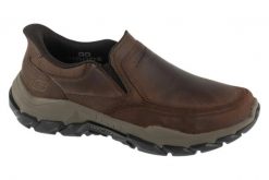 Buty sportowe Sneakersy męskie, Slip-Ins: Santoro - Archaic. Brązowe buty sportowe na co dzień męskie Skechers, z materiału, bez zapięcia, trekkingowe. Za 449.99 zł.